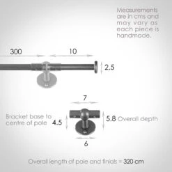 3m 12mm Button Pack In Polished -CURTAINS accessories Sale 843po 13