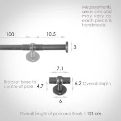 1m 16mm Button Pack In Polished -CURTAINS accessories Sale 846po 13