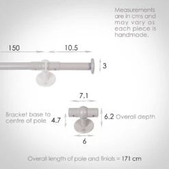 1.5m 16mm Button Pack In Clay -CURTAINS accessories Sale 847cl 13