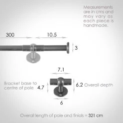 3m 16mm Button Pack In Polished -CURTAINS accessories Sale 849po 13