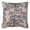 Cushion Cover In Reversed Indigo Cow Parsley