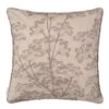 Cushion Cover In Reversed Soft Grey Cow Parsley