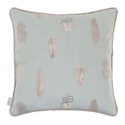 Cushion Cover In Duck Egg Featherdown Contrast Piping