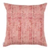 Cushion Cover In Red Watercolour Leaf
