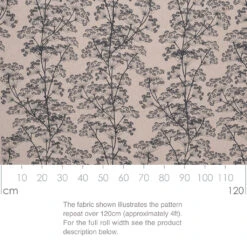 Cow Parsley Fabric In Reversed Indigo -CURTAINS accessories Sale SRCPINREV 13
