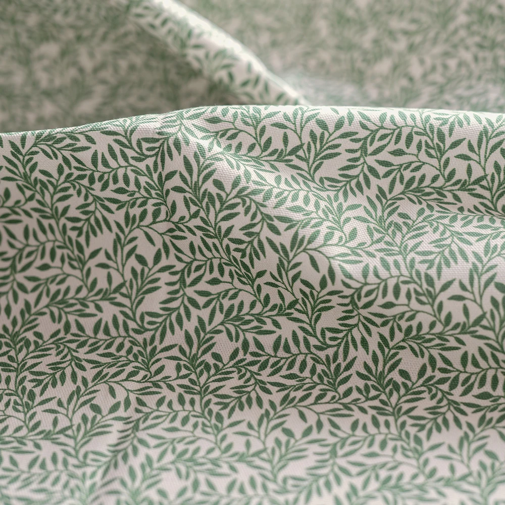 Spring Leaf Fabric In Rich Green 2 Spring Leaf Fabric In Rich Green - Image 2