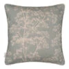 Cushion Cover In Duck Egg Cow Parsley