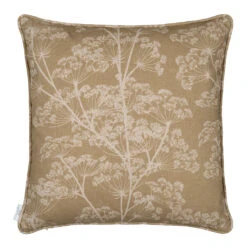 Cushion Cover In Gold Cow Parsley
