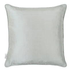 Cushion Cover In French Grey Plain Silk