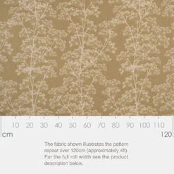 Cow Parsley Fabric In Gold -CURTAINS accessories Sale srcpgo 2