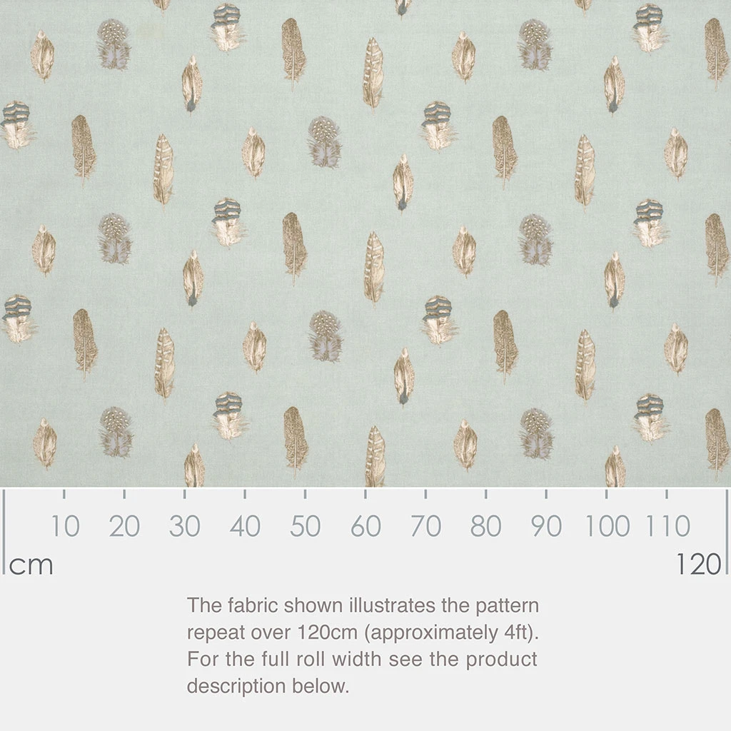 Featherdown Fabric In Duck Egg Blue 2 Featherdown Fabric In Duck Egg Blue - Image 2