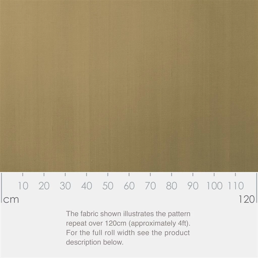 Faux Silk Fabric In Dull Gold 2 Faux Silk Fabric In Dull Gold - Image 2