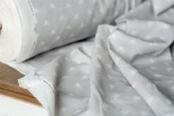 Honey Bees Fabric In Soft Grey -CURTAINS accessories Sale srhbsg 30