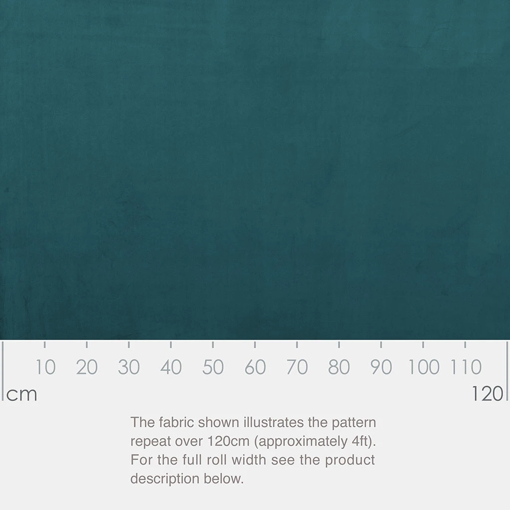 Hunstanton Velvet Fabric In Teal 2 Hunstanton Velvet Fabric In Teal - Image 2