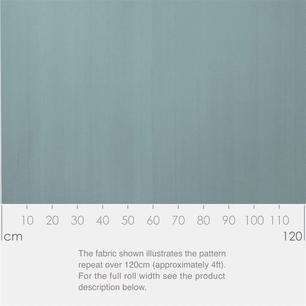 Silk Dupion Fabric In Rococo Blue 2 Silk Dupion Fabric In Rococo Blue - Image 2