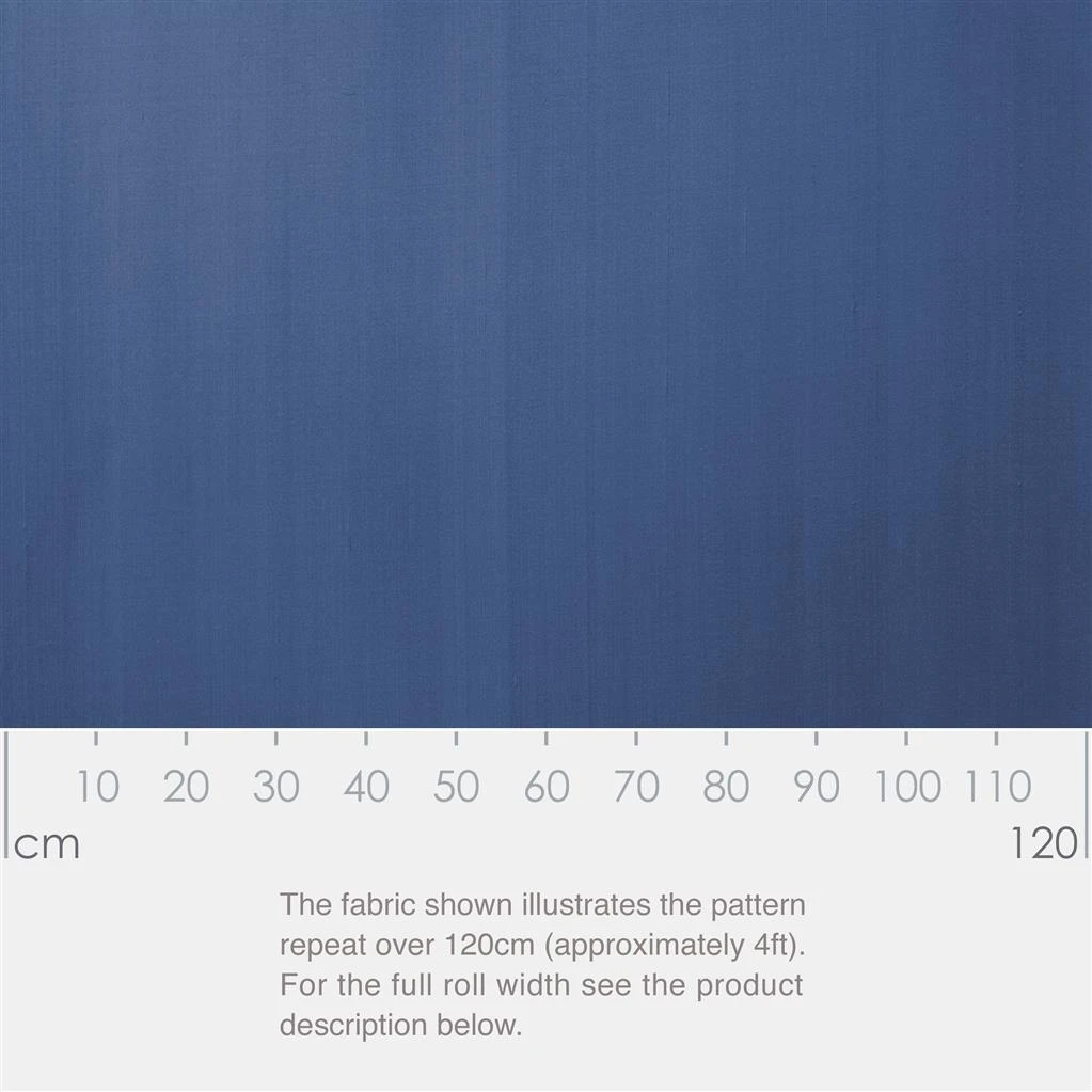 Silk Dupion Fabric In Slate Blue 2 Silk Dupion Fabric In Slate Blue - Image 2